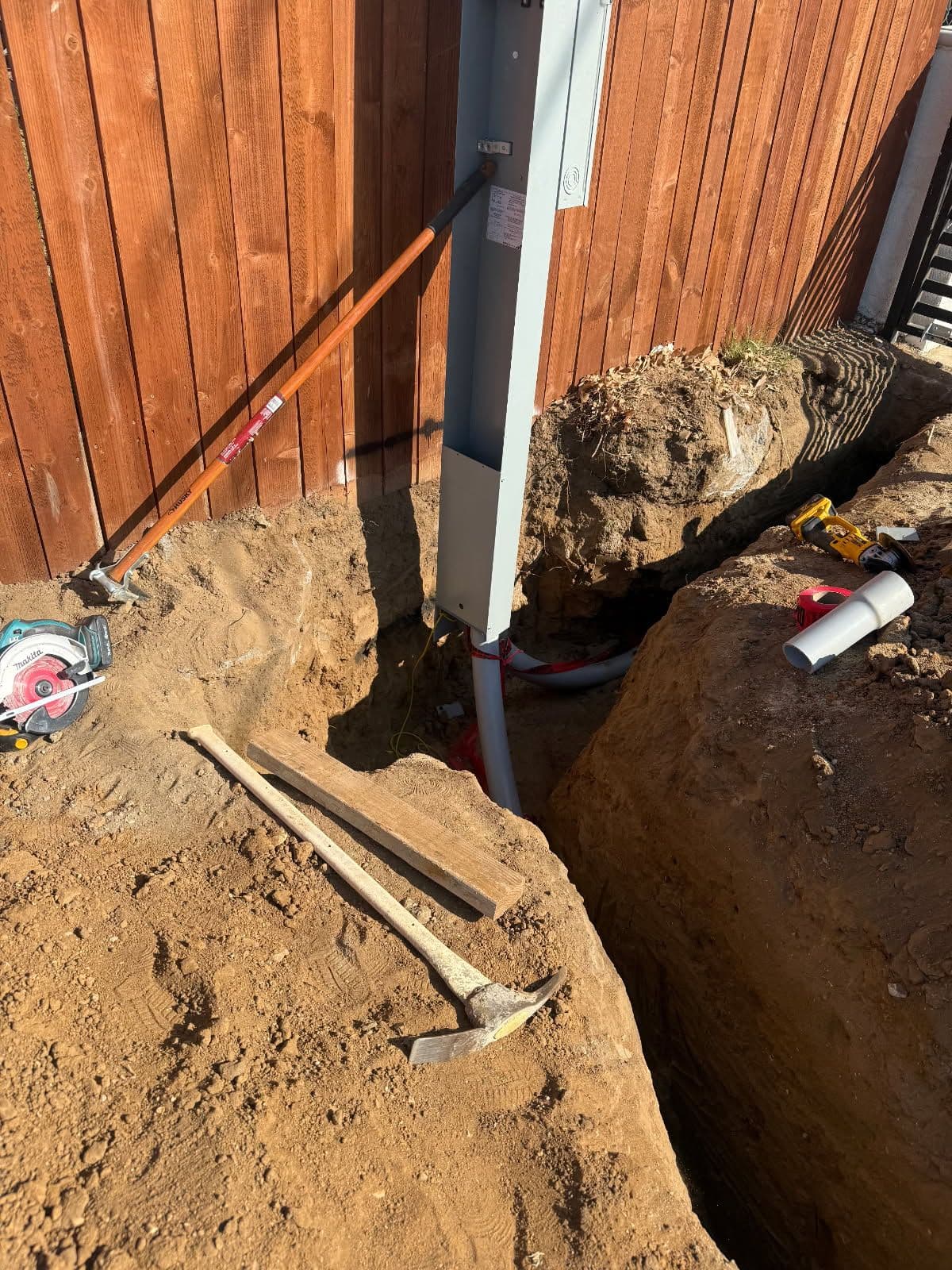 4ft Trench for Electrical Pedestal Relocation